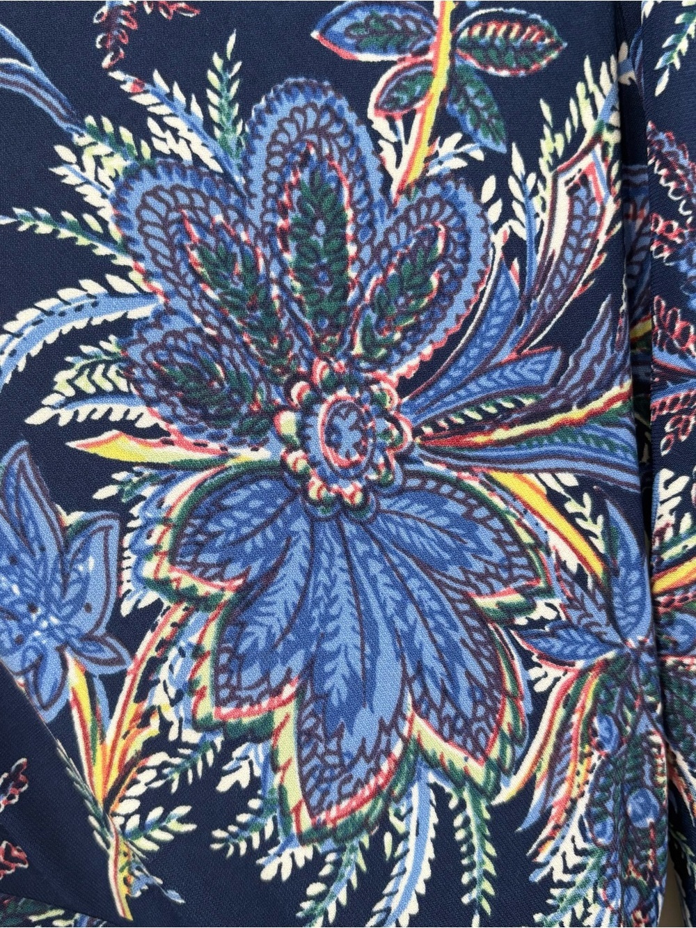 Lauren Ralph Lauren New Navy Floral Long-Sleeve Faux Wrap Dress | 10 - Picture 7 of 11